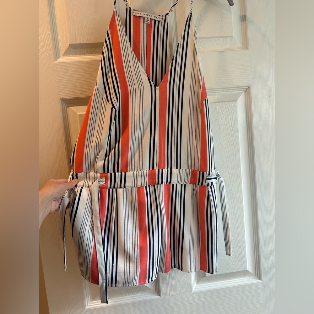 Striped Vibrant Sleeveless Romper